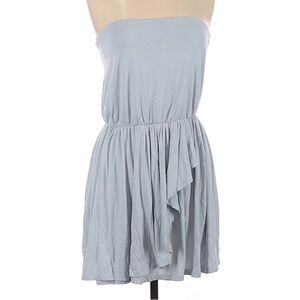 Susana Monaco Strapless Light Gray Dress Medium